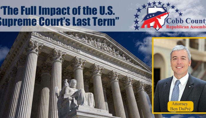 Cobb RA Event: ““The Full Impact of the U.S. Supreme Court’s Last Term” with Alabama Chief Justice’s Office