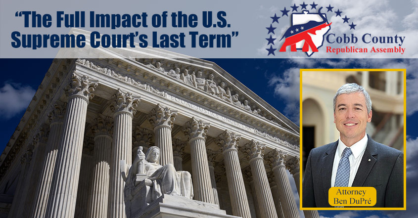 Cobb RA Event: ““The Full Impact of the U.S. Supreme Court’s Last Term” with Alabama Chief Justice’s Office